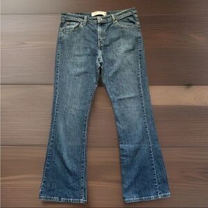 LEVIS 519 Jeans Womens Size 13M Med Blue Wash Vintage Low Flare Mid Rise Denim